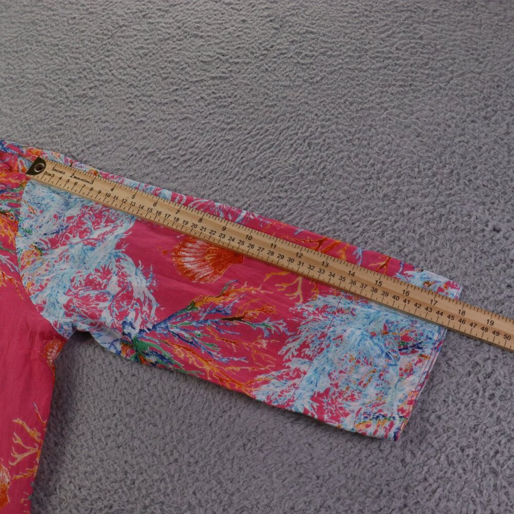 Amtica Santoria Top Womens S Pink Colorful Embroidery Boho by Giacomo Cinque - Picture 8 of 12